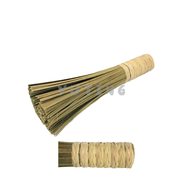 Rattan Handle Bamboo Thick Wok Brush