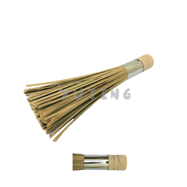 Wood Handle Bamboo Wok Brush