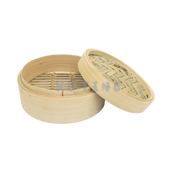 Bamboo Rim Bamboo Steamer (Bamboo Base) & Bamboo Cover