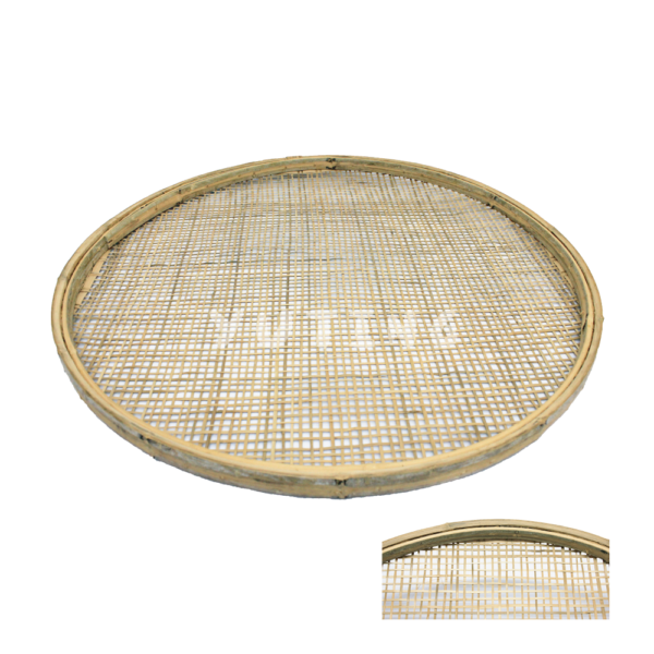 Round Bamboo Mesh with Hole