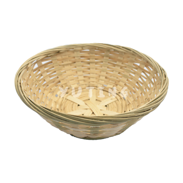 Small Hole Bamboo Round Basket