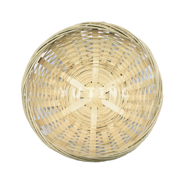 Small Hole Bamboo Round Basket - Image 2