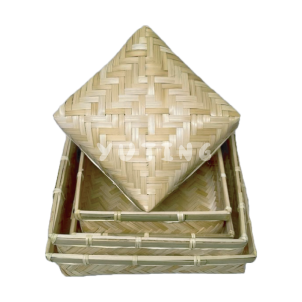 Square Bamboo Hamper Basket