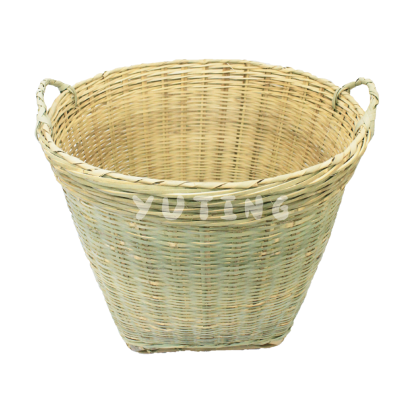 Double Ear Round Bamboo Deep Colander