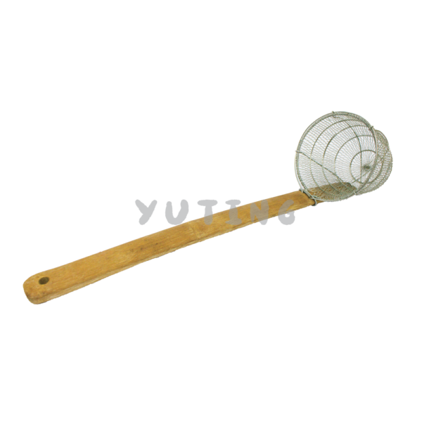 Stainless Steel Noodle Strainer with Bamboo Handle (100% Hand made)