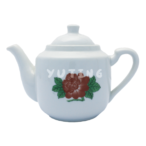 Porcelain Short Tea Pot - Image 3