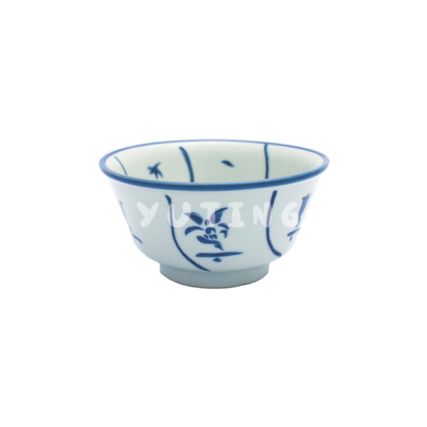 Porcelain Blue Flower Rice Bowl