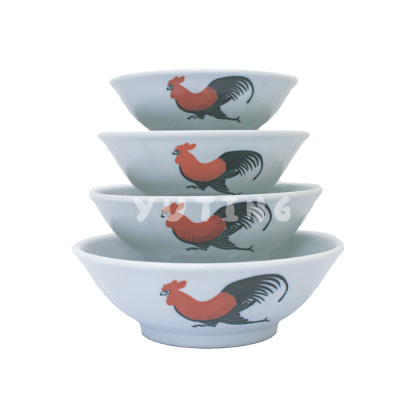 Porcelain Chicken Round Bowl