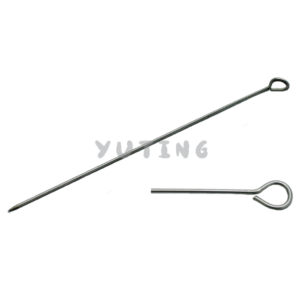 Stainless Steel Duck Needle with Small Ring Head