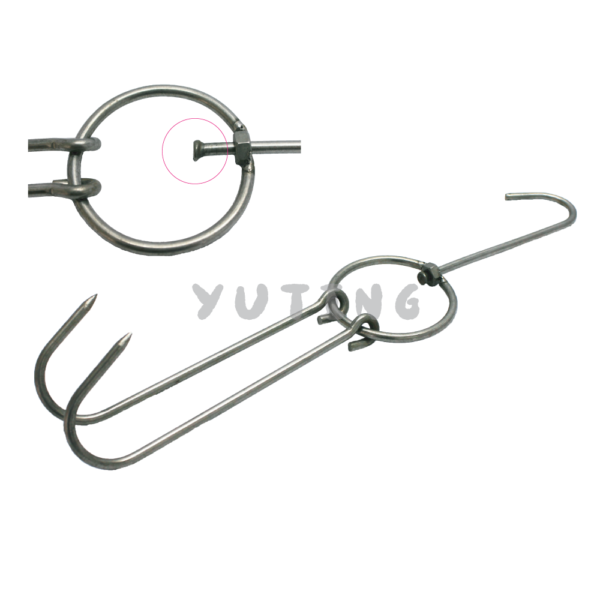 Stainless Steel Double Hooks (Chicken)