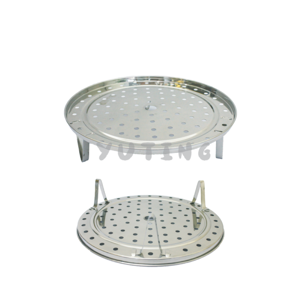 Stainless Steel Steam Plate with Stand