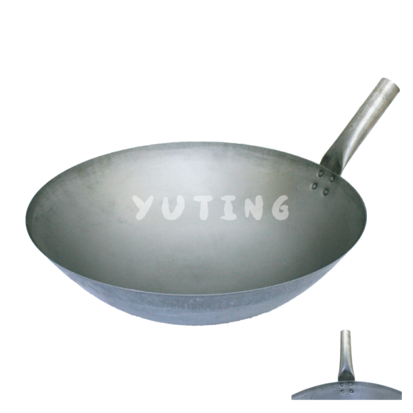 Iron Handle Iron Deep Wok