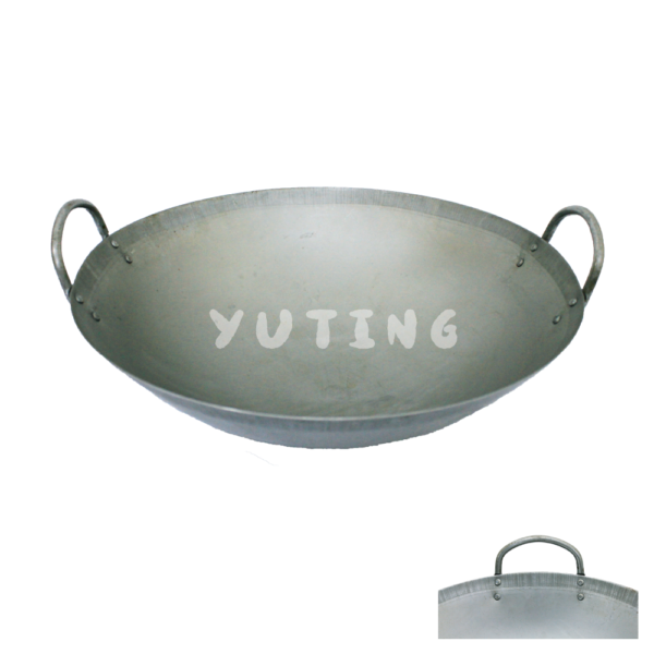 Double Ear Iron Deep Wok